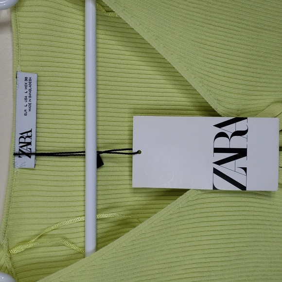 Zara ribbed front tie cardigan - Picture 4 of 4